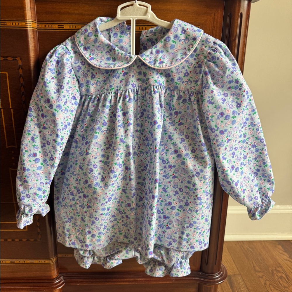 TBBC Floral Set with Peter Pan Collar GUC 4T